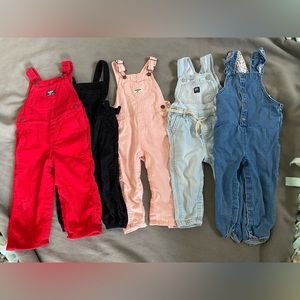 Baby Girl Overall Set